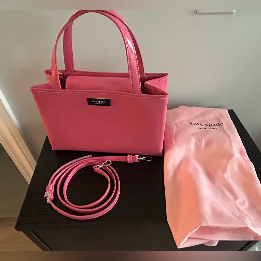 Kate Spade Sam Icon Leather Small Tote - Feather Pink